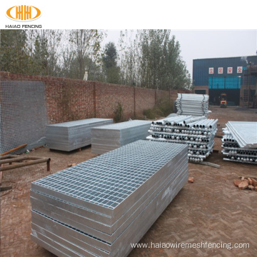 High standard galvanized catwalk steel grating